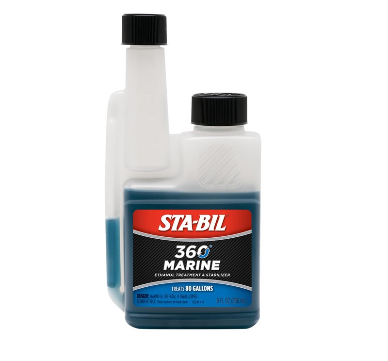 STA-BIL 360 Marine Ethanol Treatment and Fuel Stabilizer - Prevents Corrosion - Helps Clean Fuel System For Improved In-Season Performance - Treats Up To 80 Gallons, 8 fl. oz. (22260) - Image 1